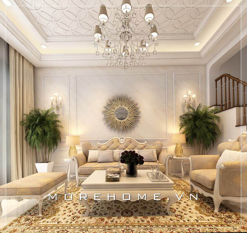 Sofa chung cư tân cổ điển Sofa chung cư tân cổ điển