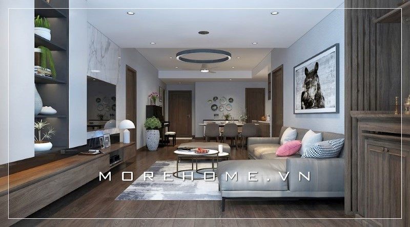 Mẫu thiết kế phòng khách chung cư ấn tượng cho mỗi gia đình bạn nên tham khảo và cân nhắc.